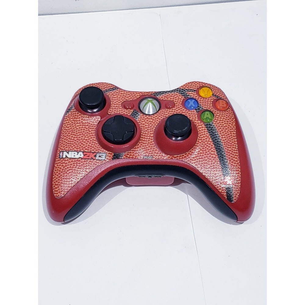 OEM Microsoft Xbox 360 Red Wireless Controller NBA 2K13 - Works